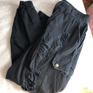 LF black cargo pants